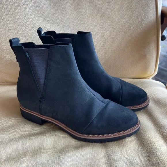 NWOT TOMS Cleo Boots 7.5 black - Picture 3 of 10